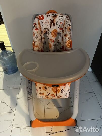 Стульчик для кормления chicco polly 2start