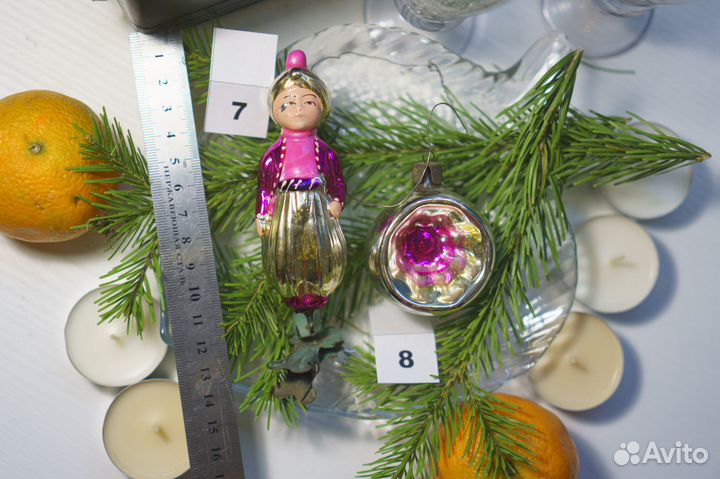 Елочные игрушки СССР 50х 60х разные