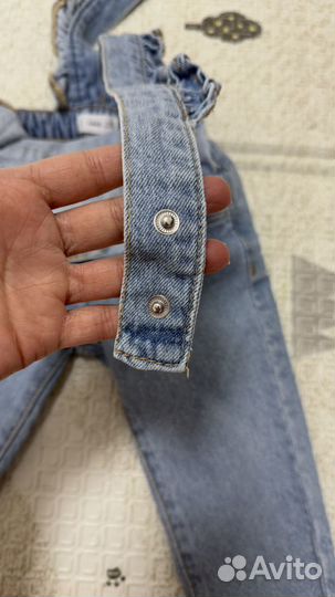 Джинсовый комбинезон для девочки mango