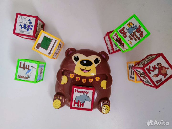 Обучающие кубики медвежонка Ыха уроки тётушки совы