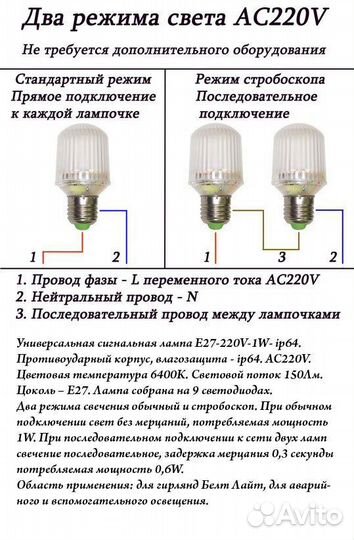 Лампочки для гирлянд е27