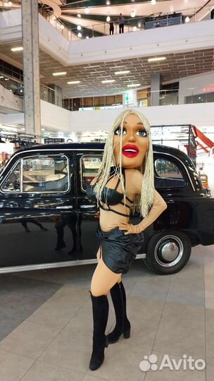 Ростовая кукла стриптизерша, поздравление