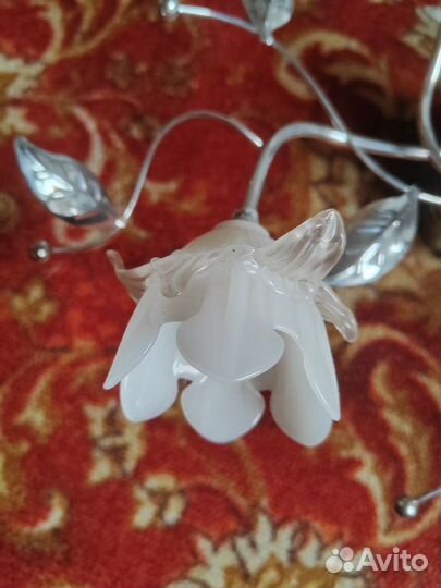 Люстра потолочная светодиодная с пультом бу