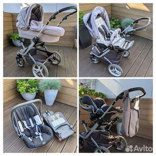 Коляска Teutonia Be You 3 в 1 с автокреслом