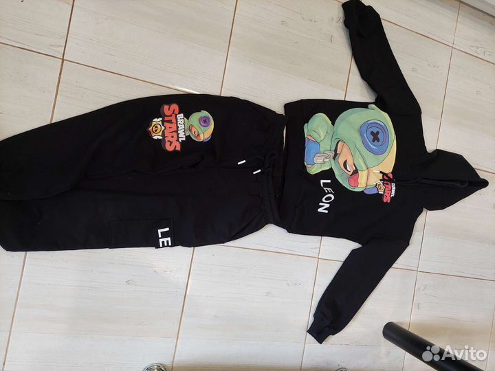 Костюм brawl stars leon новый