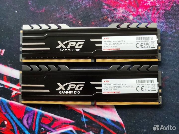 XPG 32GB DDR4 3200MHz (16+16)