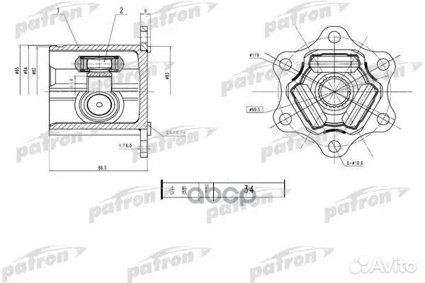 Шрус PCV1783 patron