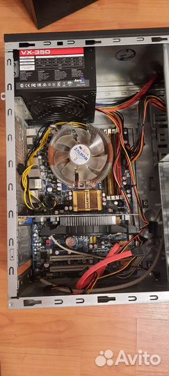 Материнская плата с процессором 4 ядра, 4 гига