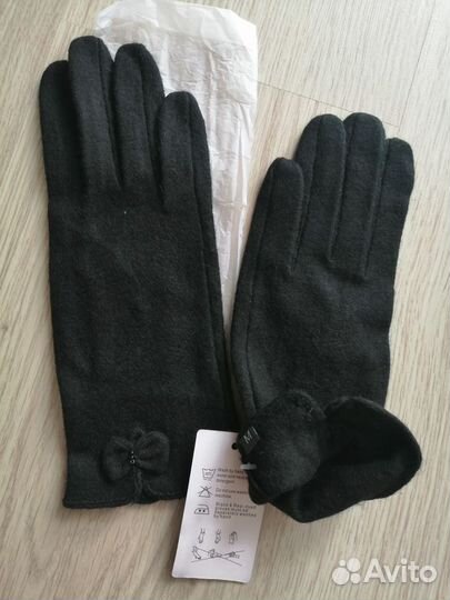 Кашемировые перчатки размер м(6-7)