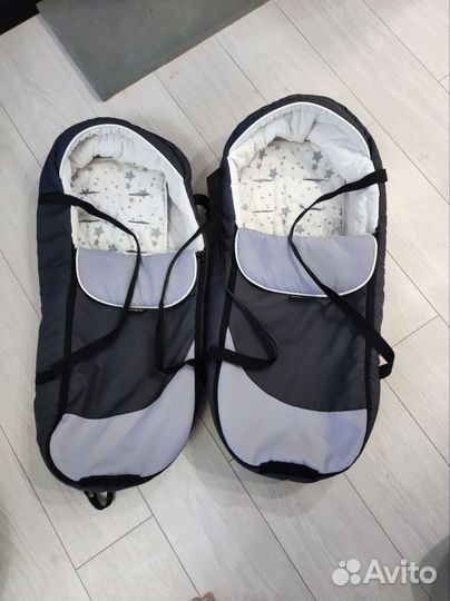 Коляска для двойни 3 в 1