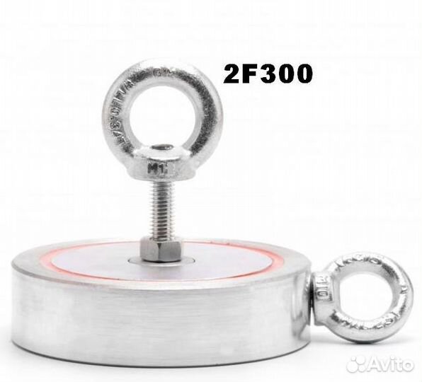 Поисковый магнит двухсторонний F300x2 сц. до 380кг