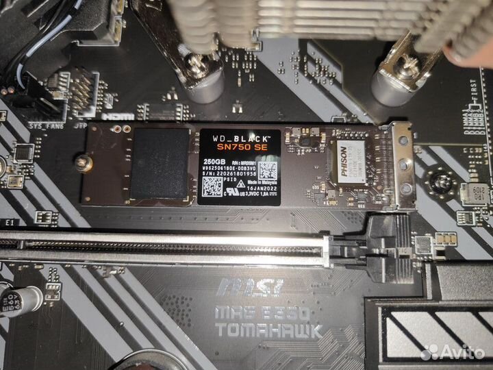 NVMe Накопитель WD black SN750 250GB