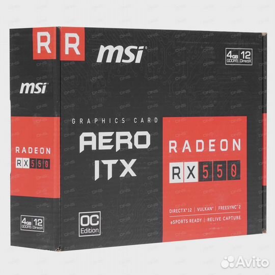 MSI AMD Radeon RX 550 aero ITX OC