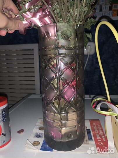 Хрустальные вазы и посуда