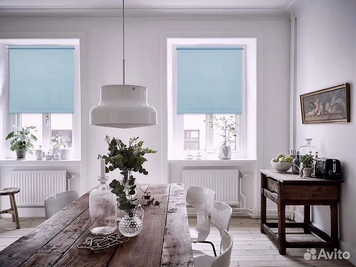 Рулонные шторы Плайн ментол 70 см