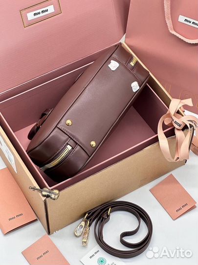 Сумка miu miu натуральная кожа