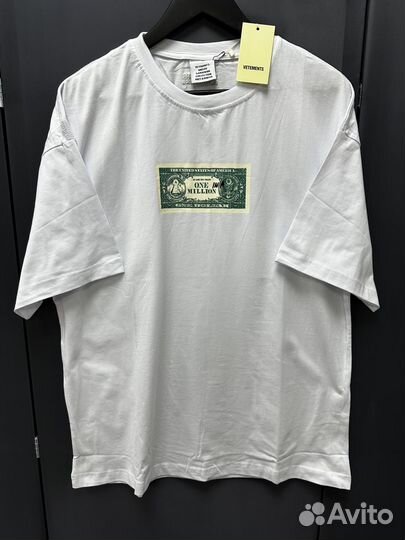 Футболка vetementa one million оверсайз (унисекс)