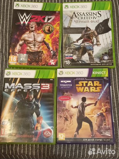 Диски для xbox 360,одна игра для кинекта
