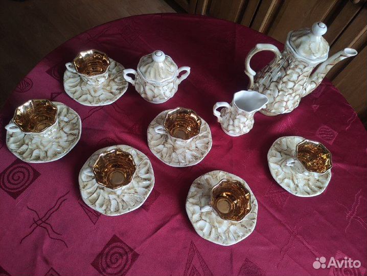 Сервиз кофейный c декором новый