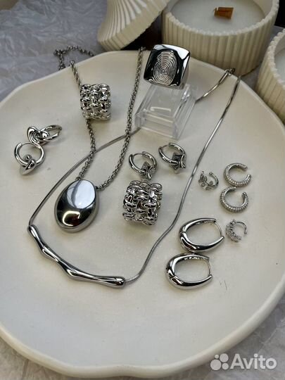 Серьги колье каффы