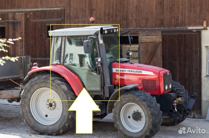 Стекло правой двери Massey Ferguson 6455 / 6480