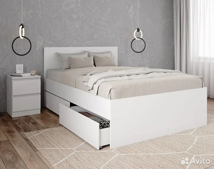 Кровать с ящиками 120х200