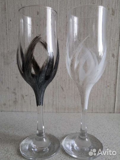 Свадебные бокалы новые