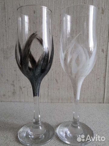 Свадебные бокалы новые