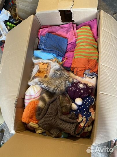Детские вещи на девочку коробка от 0-7мес