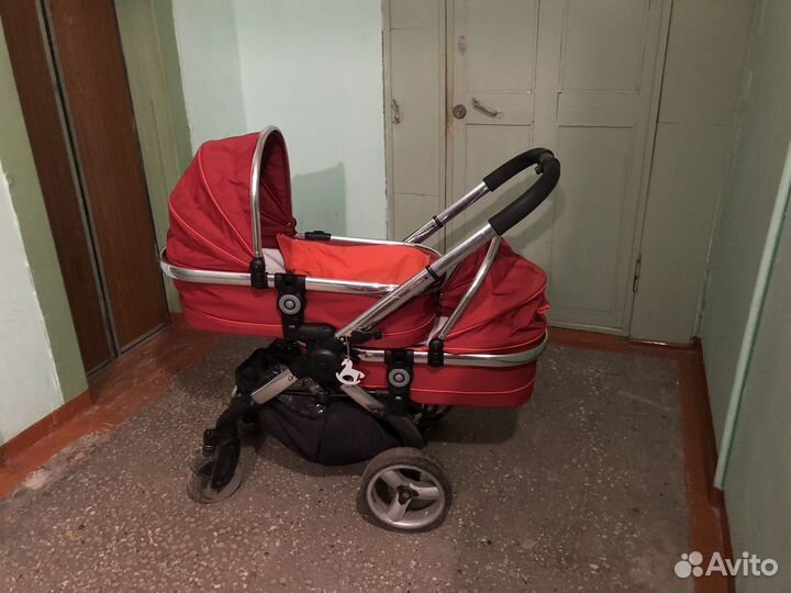 Коляска icandy peach 2 для двойни, погодок