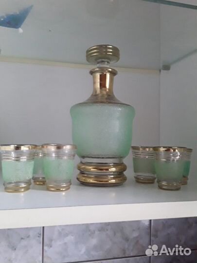 Штоф -Графин для водки и стопки СССР стекло