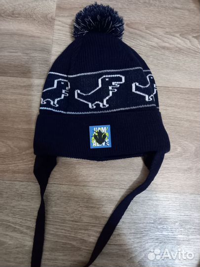 Зимняя шапка на мальчика 48-50