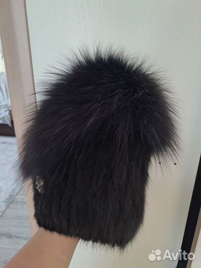 Шапка норковая женская бу