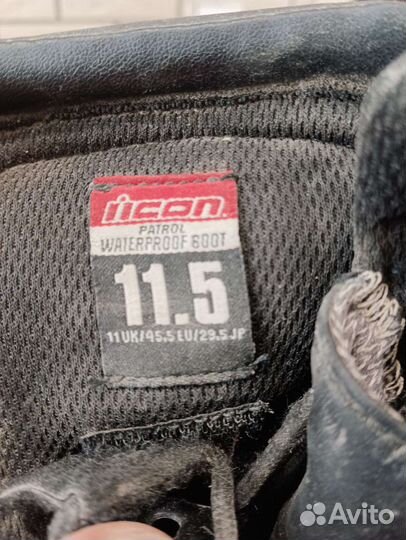 Мотоботы мужские icon patrol waterproof