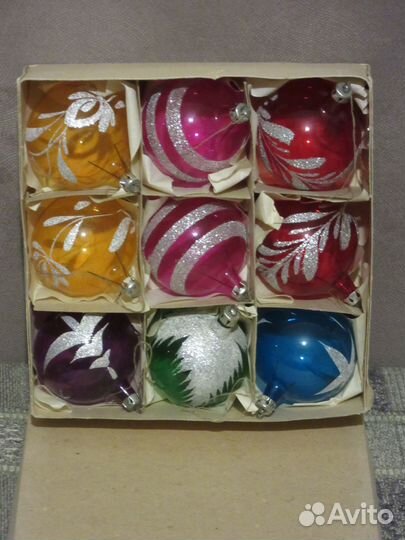Наборы елочных украшений, винтаж