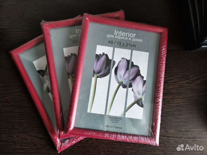 Фоторамка красная 15 х 21