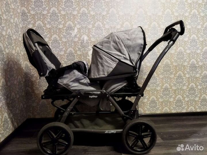 Коляска для двойни Peg-Perego Duette с сиденьем Po