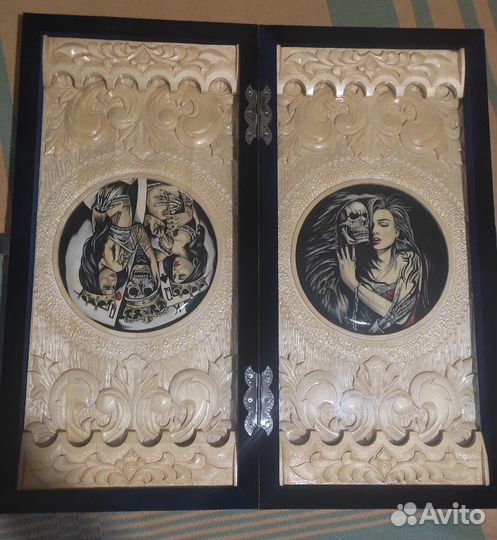 Нарды- шахматы - ручной работы