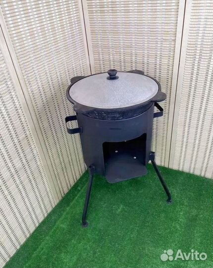 Казан 10 литров с печкой