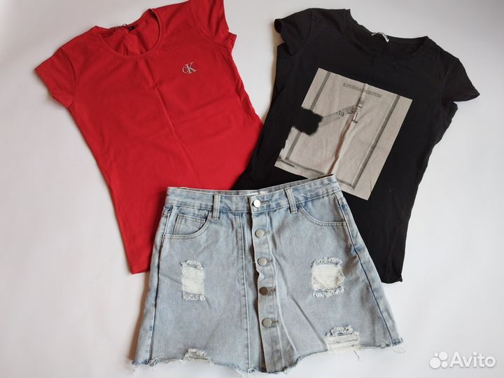 Новая джинсовая юбка-шорты