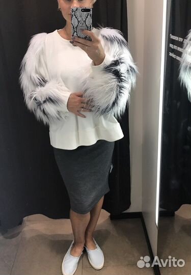 Кофта Zara оверсайз, свитшот оверсайз zara