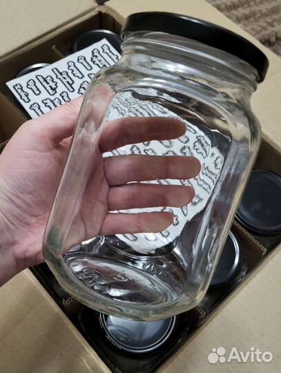 Банки для сыпучих продуктов 12 шт и наклейки
