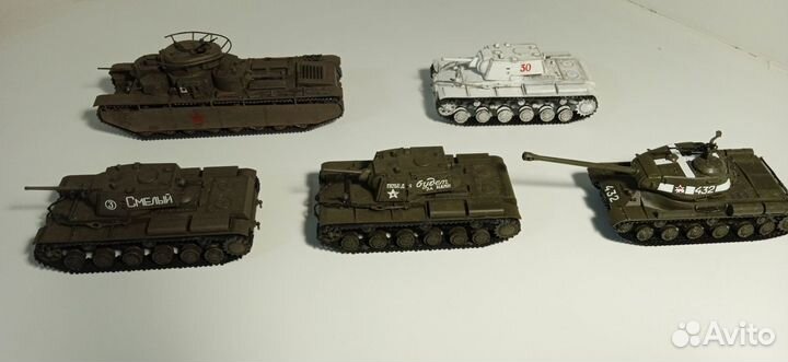 Модели танков времен ВОВ в масштабе 1/72