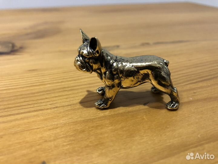 Фигурка.Статуэтка. Французский бульдог бронза