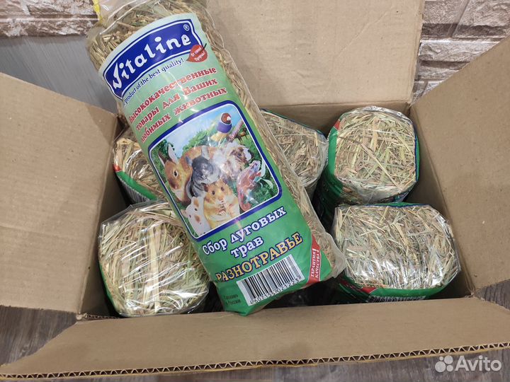 Сено для кроликов, грызунов Vitaline (есть 6 шт.)