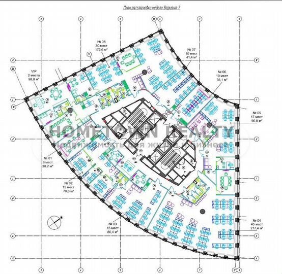 Офис с Ремонтом и Мебелью - 1155.2 м²