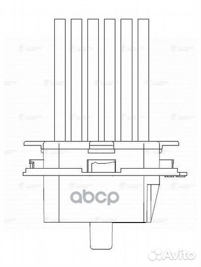 Резистор э,вент. отоп. для ам Mercedes-Benz Spr