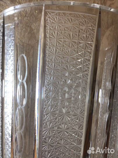 Ваза для цветов хрустальная 30 см Германия