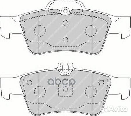 Колодки тормозные, задние FDB1526 Ferodo