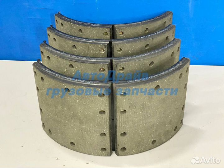 Комплект колодки+накладки Ивеко Дейли 381x180 мм н